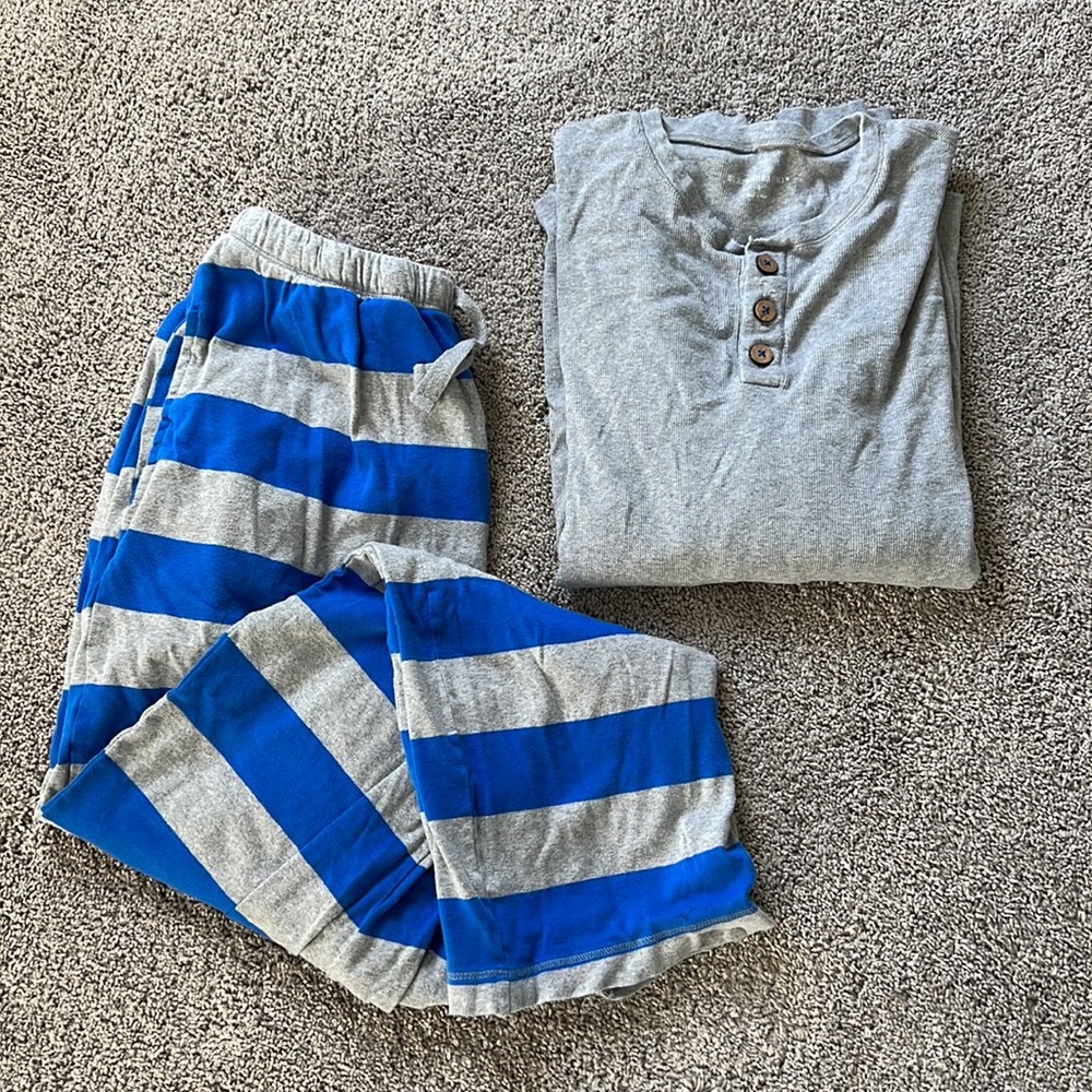 Burt’s Bees Baby Matching Family Jammies - Blue Rugby